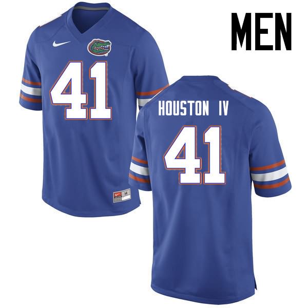 NCAA Florida Gators James Houston IV Men's #41 Nike Blue Stitched Authentic College Football Jersey FEF6564KK